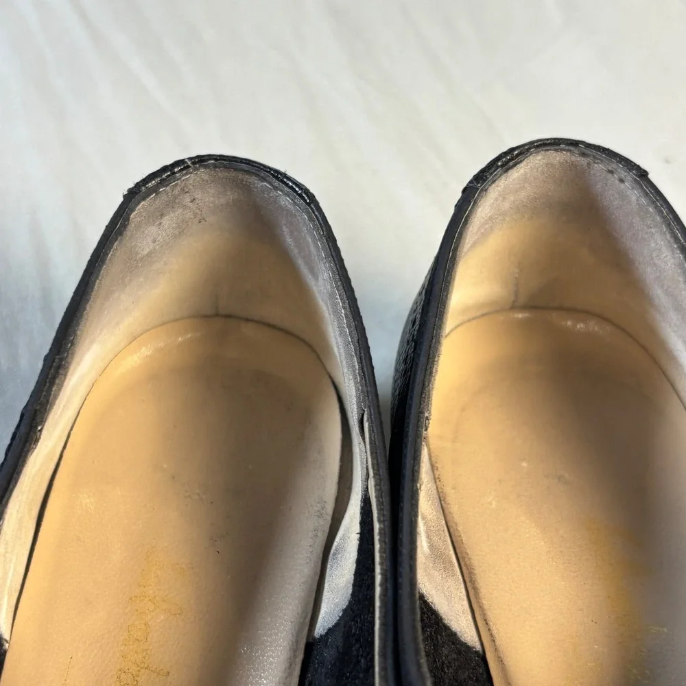 Vintage salvatore Ferragamo Ferrara oxford wingtip shoes womens 8.5 aa back 90s